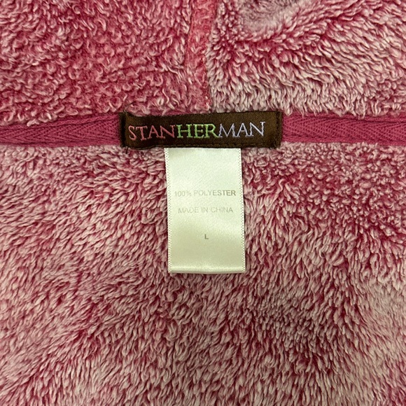 Stan Herman Plush Women’s Set. Pants and Long Sleeve Full Zip Hoodie, Size Large - Picture 5 of 5